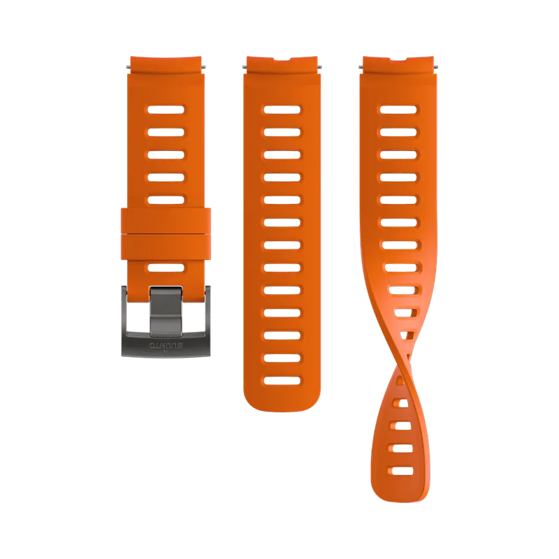 Silikon Armband 22mm Farbe Tangerine Highlight