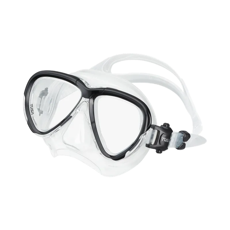 Intega diving mask with optional optical lenses black (BK) Zertifiziert