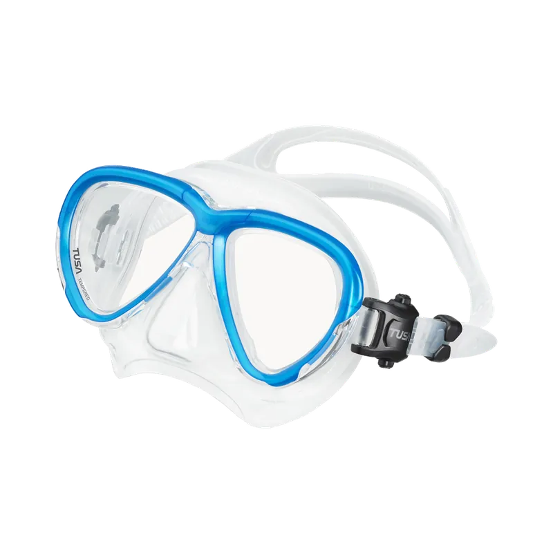 Meistverkauft Intega diving mask with optional optical lenses fishtail blue (FB)