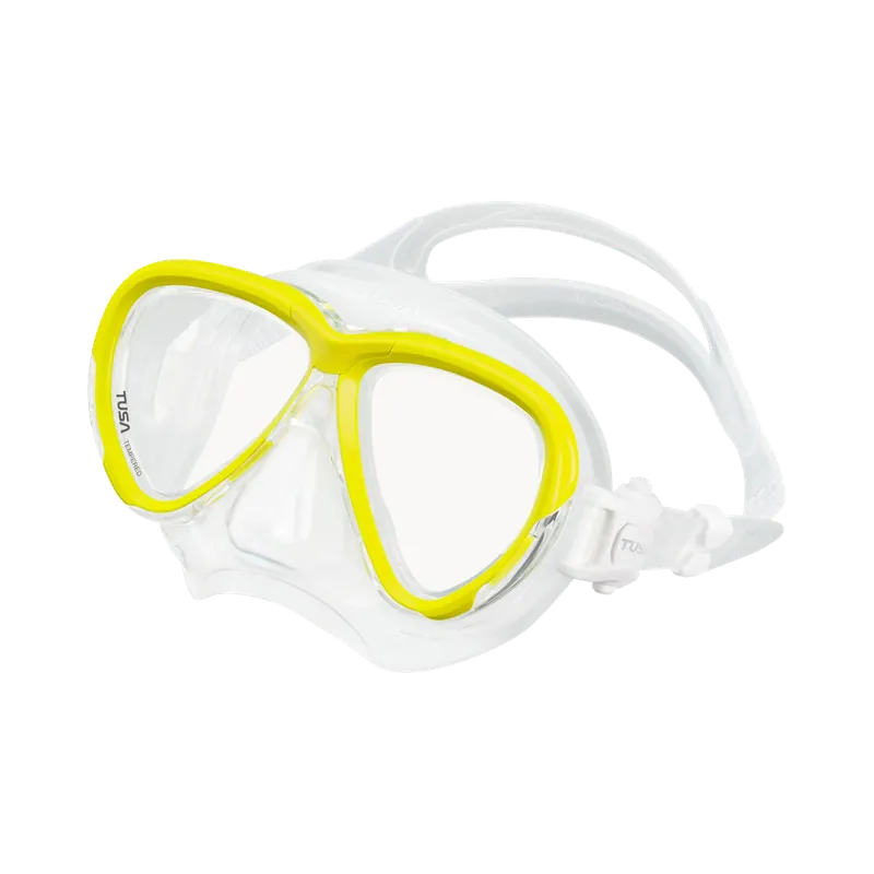 Neu Im Sortiment Intega Tauchmaske mit optional optischen Gläsern flash yellow (FY)