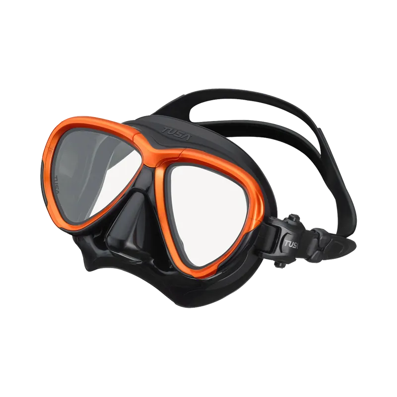 Intega Tauchmaske mit optional optischen Gläsern energy orange (QB-EO) Solange Der Vorrat Reicht