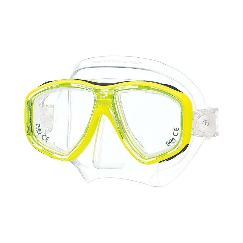 Ceos Tauchmaske mit optional optischen Gläsern flash yellow (FY) Wochenendangebot