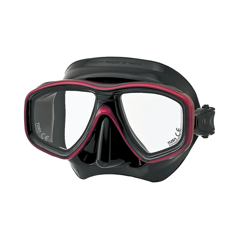Angebot Ceos diving mask with optional optical lenses metallic dark red (QB-MDR)
