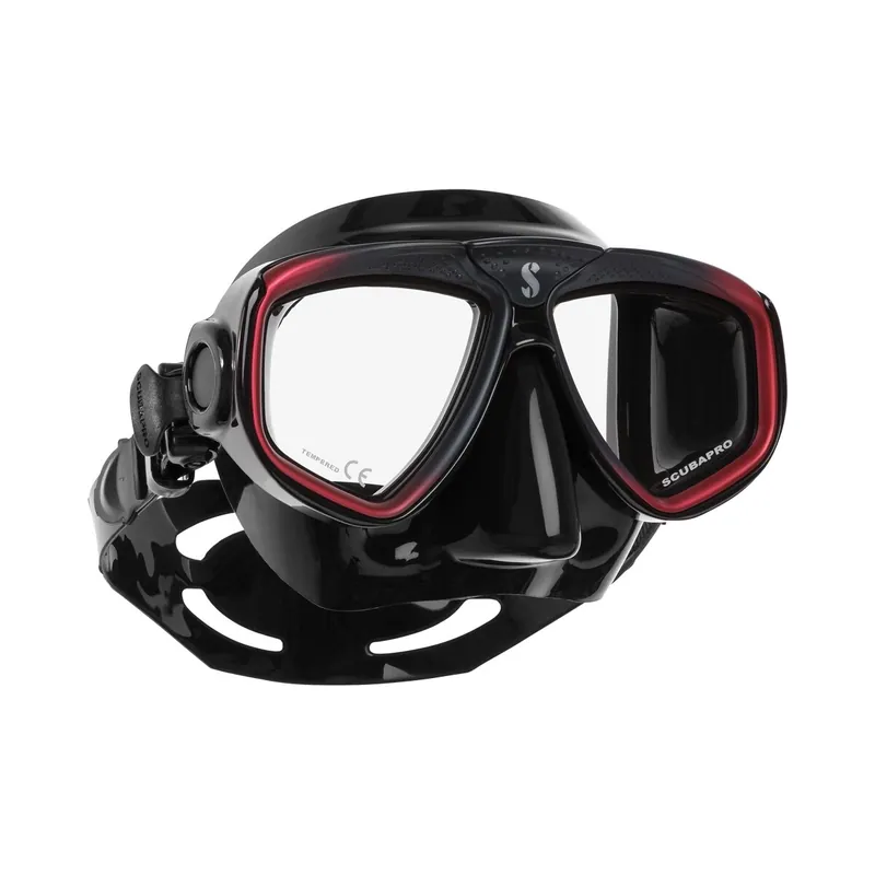 Zoom EvoTauchmaske mit optional optischen Gläsern rot/schwarz Neu Im Sortiment
