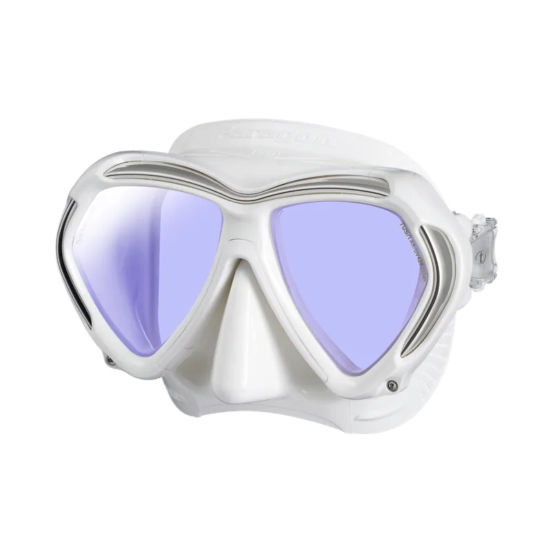 Billig Paragon diving mask with optional optical lenses QW White White Amber (QW-WWA)