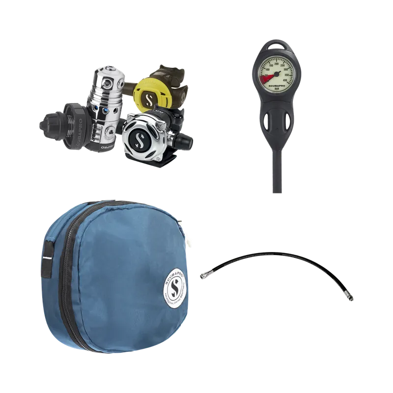 Scubapro Regulator Set MK25 EVO DIN / A700 / S270 with Scubapro accessories Zertifiziert