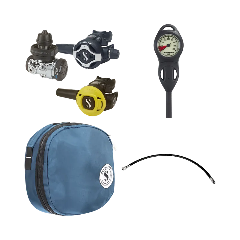 Zertifiziert Scubapro Regulator Set MK17 EVO 2 DIN / S620Ti / S270 with Scubapro accessories