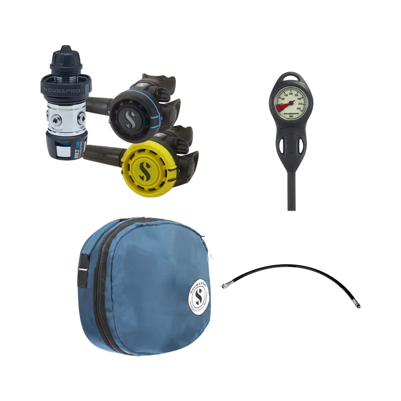 Bestseller Scubapro Regulator Set MK2 EVO DIN / R105 / R105 with Scubapro accessories