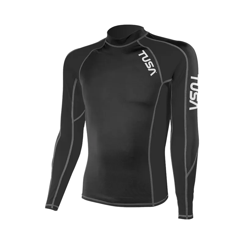 Saisonangebot Rash Guard Herren Langarm Farbe schwarz Größe XL