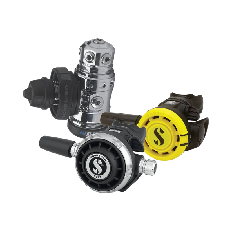 Regulator Set SCUBAPRO MK19 EVO / G260 / R105 Regulator Set with Accessory Bundle Neue Kollektion