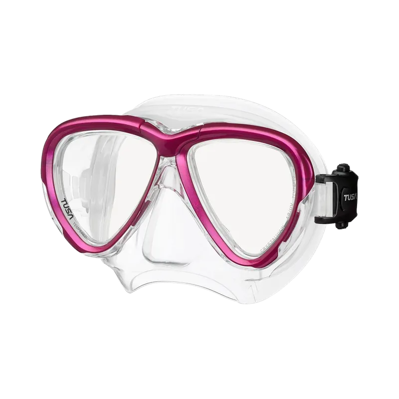 Intega diving mask with optional optical lenses rose pink (RP) Letzte Chance
