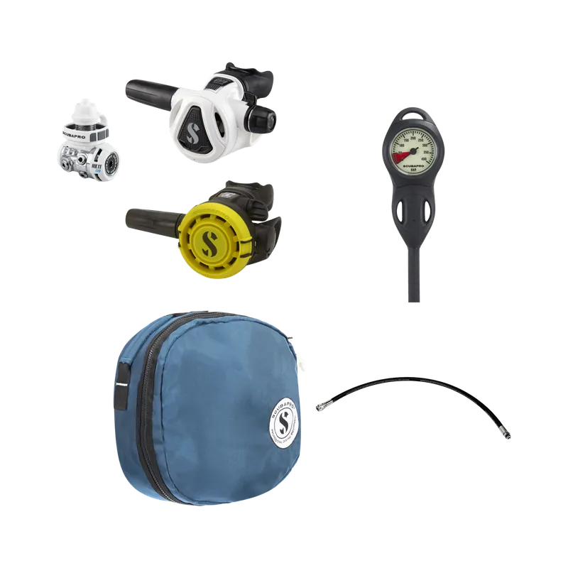 Atemreglerkomplettset MK11 EVO DIN / C370 Color / R105 mit Scubapro Zubehör Knallerangebot