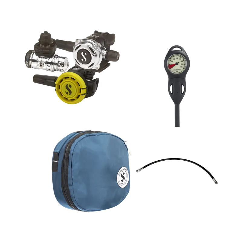 Scubapro Regulator Set MK19 EVO DIN / A700 / R105 with Scubapro accessories Finale Aktion
