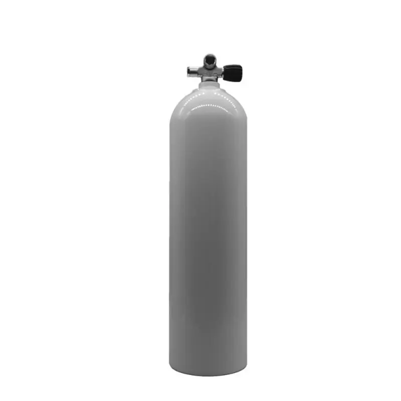 MES 11,1 L Aluflasche weiß 207 bar mit Ventil 12544-RE Ausverkauf