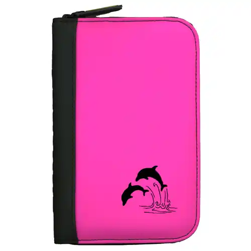 Aktuell Taucherlogbuch TRAVEL sub-book - Farbe pink - Motiv Delfine - ohne Starteinlage