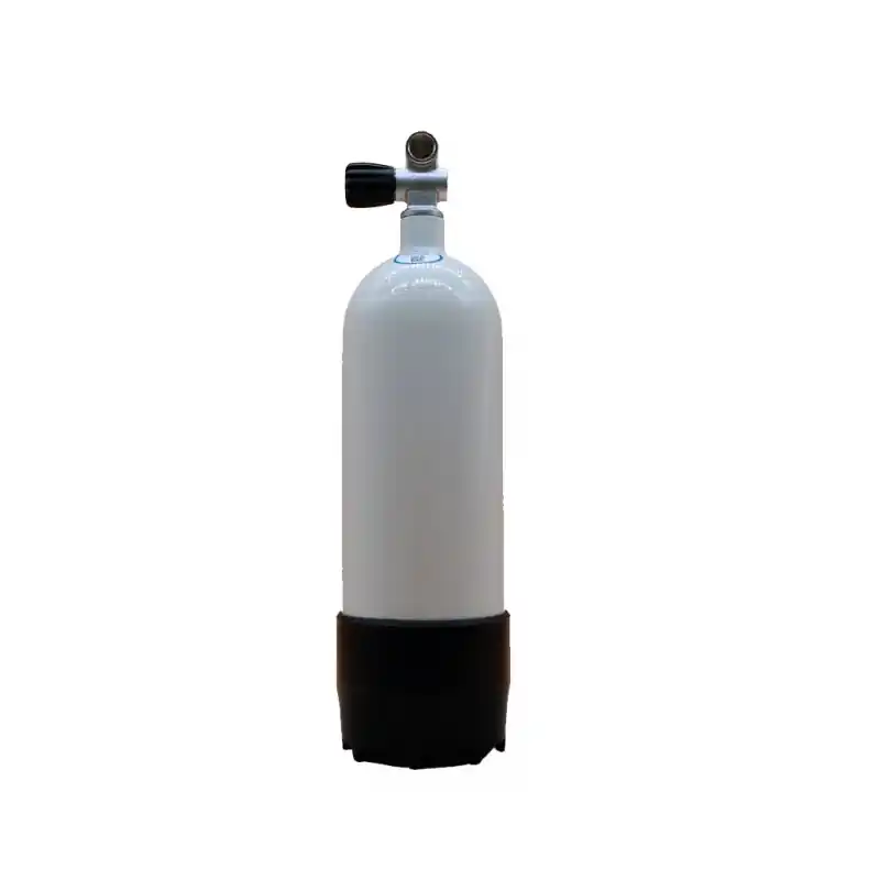 Polaris Faber - Tauchflasche 5 Liter (leicht) - 200 bar - weiß lackiert - mit Monoventil 12144 & Fuß Preis Gesenkt