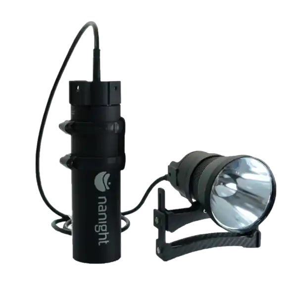 Nanight - Tauchlampe C3 E/O mit Ladeanschluss - Farbe Schwarz Highlight