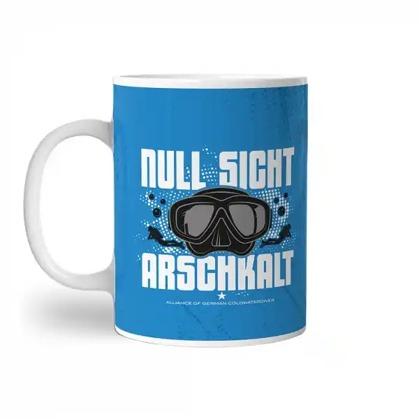 Jumbotasse NULL SICHT - ARSCHKALT Preisreduziert