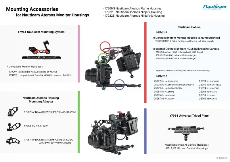Schneller Versand Nauticam Monitor Mounting System