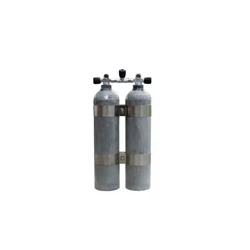 Markenware MES 7 L ALU natur Doppelgerät 200 bar mit V4Tec Schellensatz