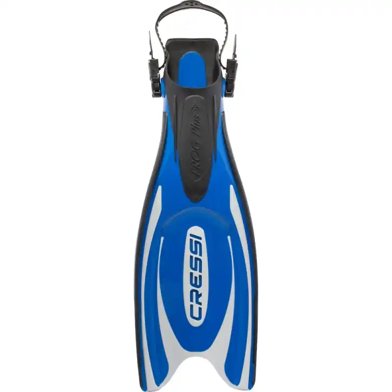 Ausverkauf Cressi Frog Plus Flossen - Farben blau/silber