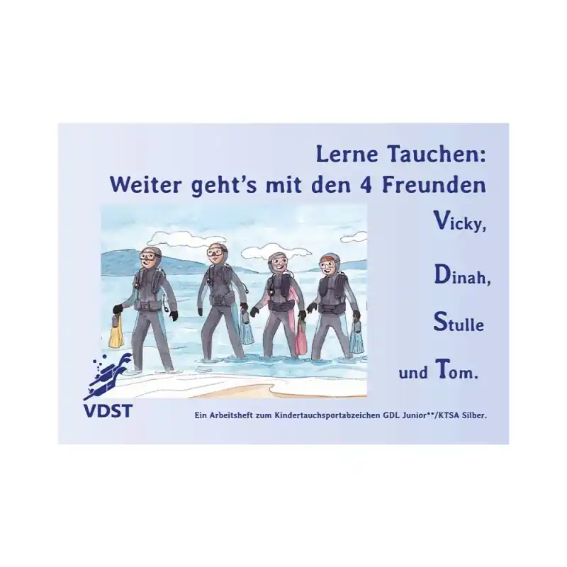 Ausverkauf Arbeitsheft Lerne Tauchen Weiter geht´s mit den 4 Freunden