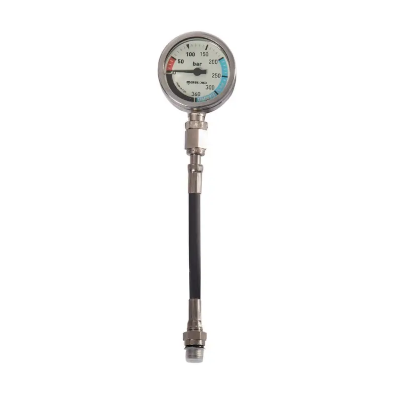Aktuell Mares XR Finimeter SPG52 - 360 Bar - 15cm Gummi-Schlauch