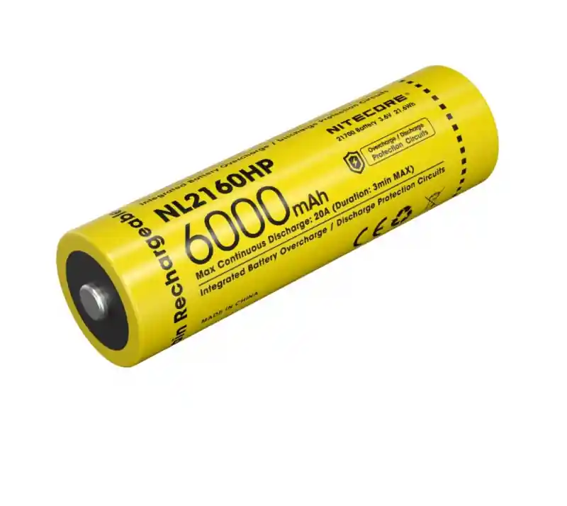 Nitecore Rechargeable 21700 Li-ion Battery (6000mAh) für Backscatter HF-1 geeignet Aktuell