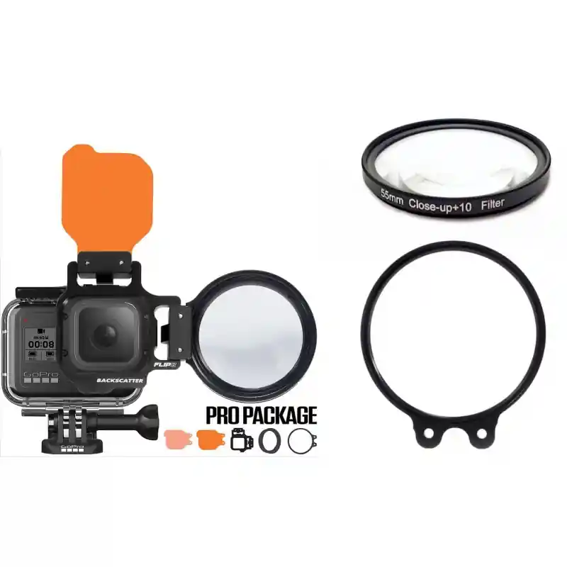 Backscatter Deluxe Pro Package with DEEP, DIVE, +15 and +10 MACROMATE Lenses for GoPro HERO 5-13 Bestpreis
