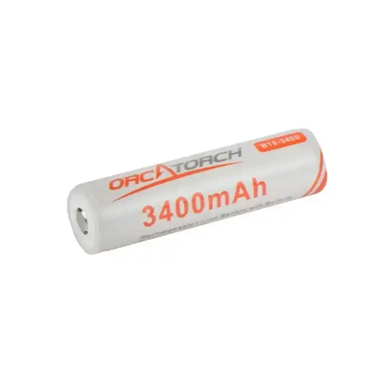 Zertifiziert OrcaTorch - 18650 Akku - 3400 mAh