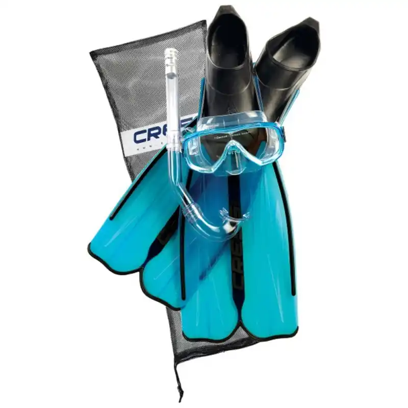 Cressi - Rondinella - ABC Schnorchel-Komplettset inkl. Netztasche Bestpreis