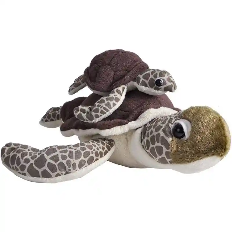 Must-Have Plüschtier von Wild Republic - Maxi grüne Meeresschildkröte Mama und Baby