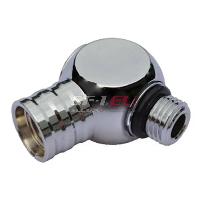 Sonderangebot Atemregler 1. Stufe Adapter 3/8" 110 Grad Winkel, 3/8" Ausseng. auf 3/8" Inneng.