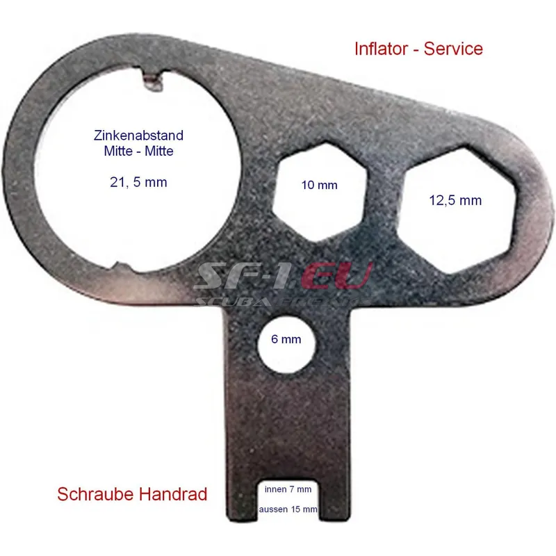 SF-1 Kombiwerkzeug Inflator Tool - Handrad Tool (Metall) Preiswert