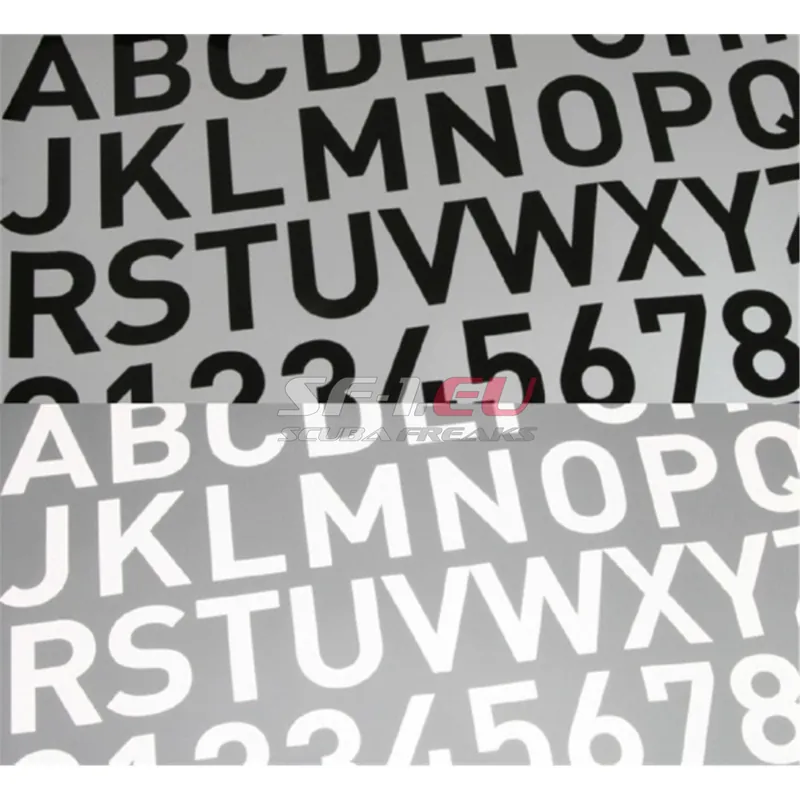 Garantierte Lieferung Buchstabe Reflektionsfolie 10 cm, schwarz