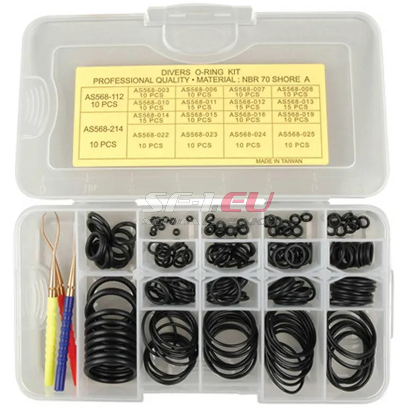Aktuell O-Ring Kit mit 200 O-Ringen in 18 Größen & O-Ring Haken