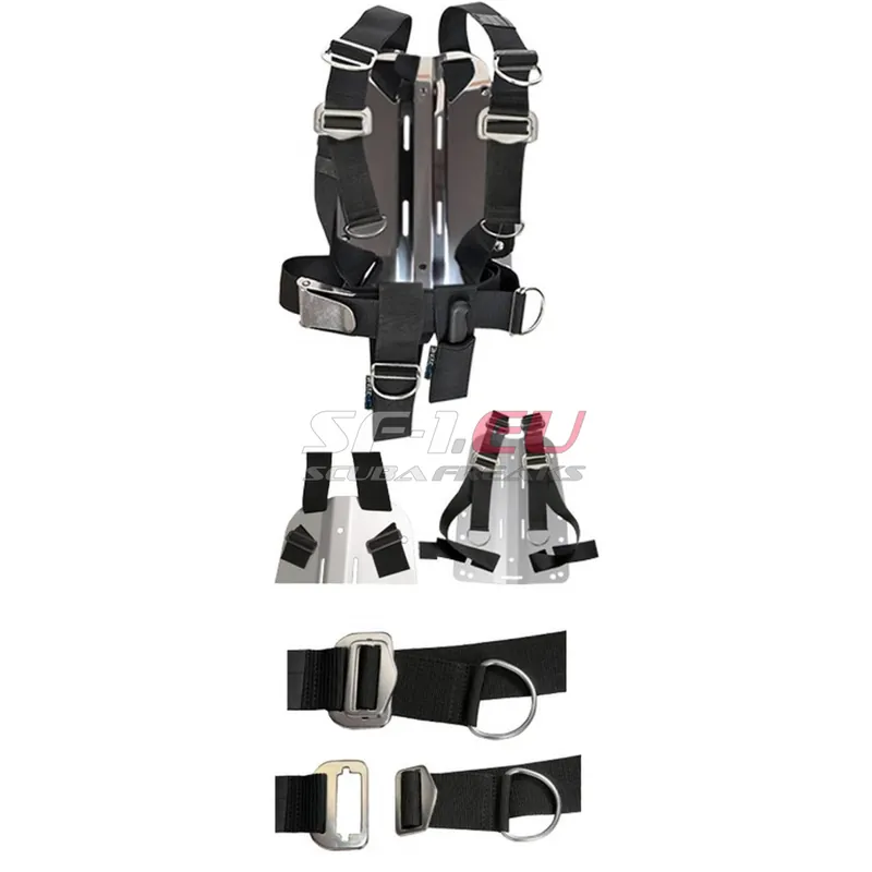 DirZone Backplate 6mm Edelstahl V4A + einstellb. Harness ADJUSTABLE Kracherpreis
