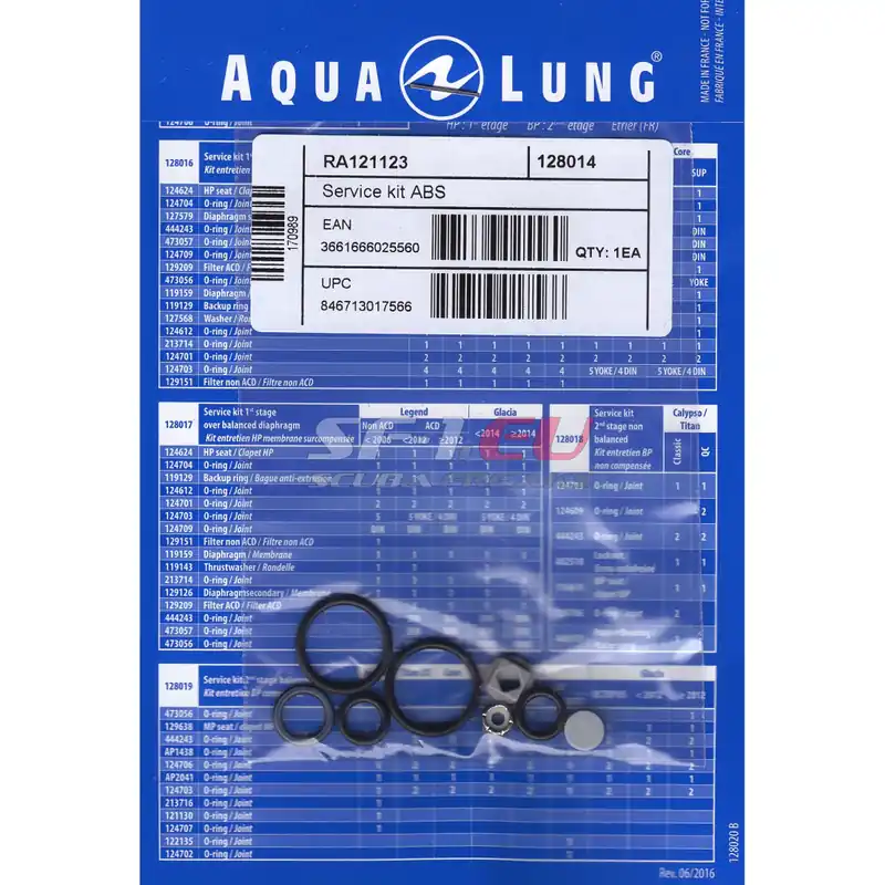 Schneller Versand Revisionskit AquaLung 2. Stufe ABS Octopus (128014)