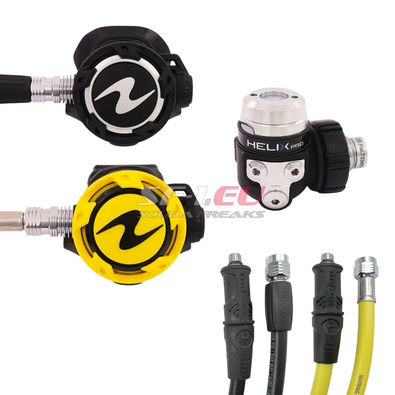 Günstig AquaLung Helix Pro Atemreglerset DIN - Flex 75 & 90 cm