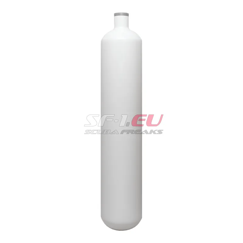 3 l 232 bar Stahlflasche weiß ECS M25*2 ohne Ventil Sichere Zahlung