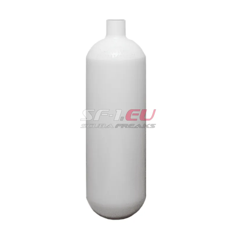 Bestpreis 1 l 200 bar Stahlflasche weiß ECS M18*1.5 ohne Ventil