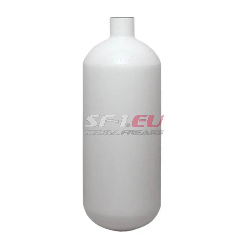2 l 232 bar Stahlflasche weiß ECS M25*2 ohne Ventil Knallerangebot
