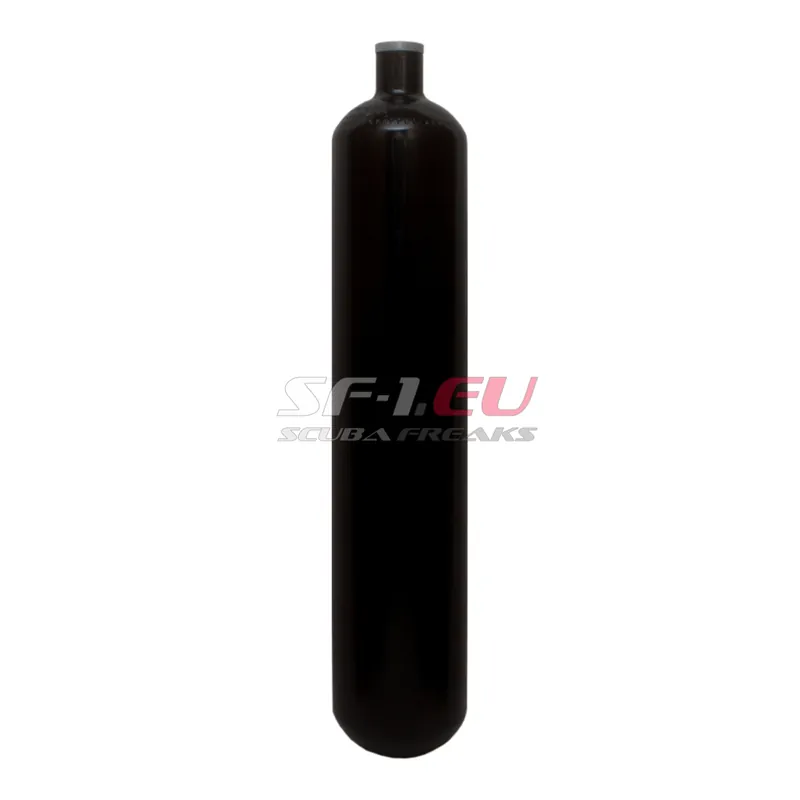 3 l 232 bar Stahlflasche schwarz ECS M25*2 ohne Ventil Nur Für Kurze Zeit