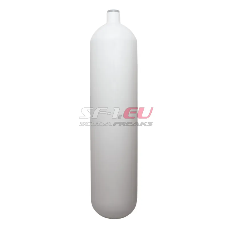 Knallerangebot 7 l konvex 232 bar Stahlflasche weiß ECS M25*2 ohne Ventil