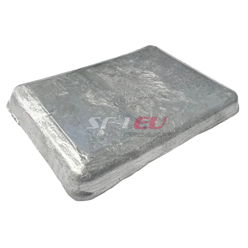 SF-1 Hartblei natur 1 kg - rechteckig - 11 x 8 cm Garantierte Lieferung