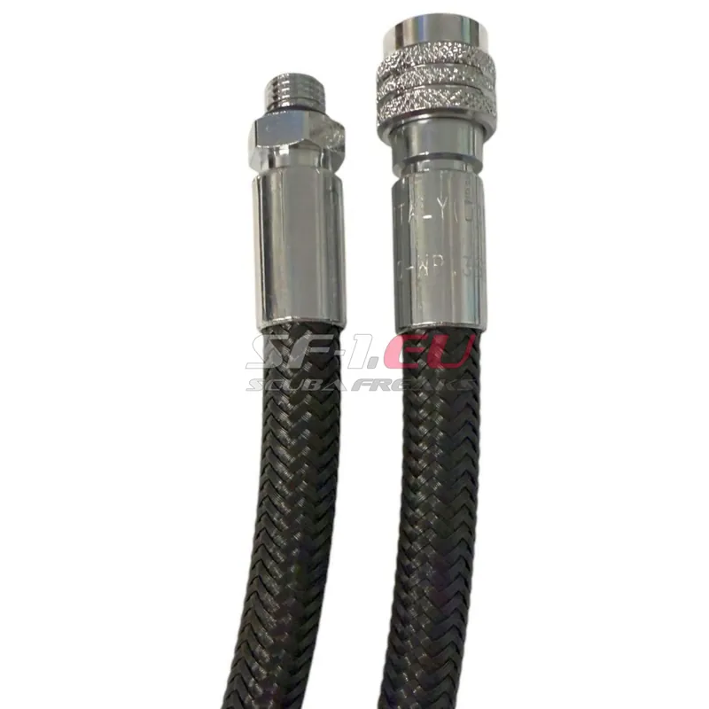 Sichere Zahlung Boraflex Flex Inflatorschlauch schwarz 3/8"M x Quick release
