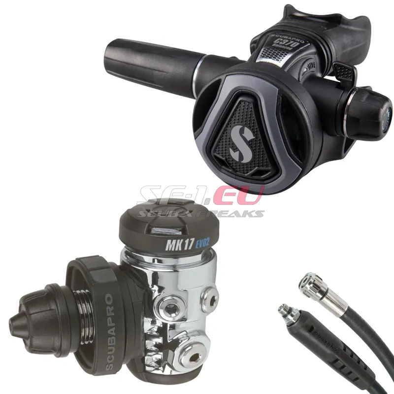 Scubapro MK17 EVO2 Stage Set mit 2. Stufe nach Wahl - Gummi 75 cm Aktuell