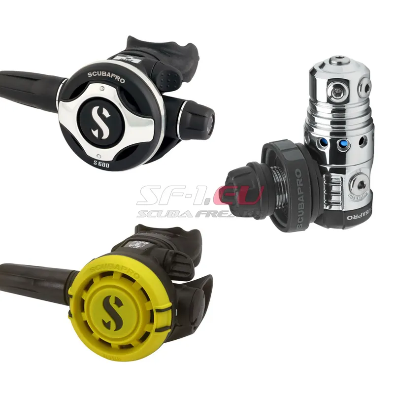 Scubapro MK25 EVO Atemreglerset mit 2. Stufe und Octopus nach Wahl - Gummi 75 & 100 cm Aktuell