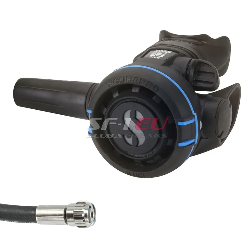 Scubapro R105 2. Stufe (schwarz) mit 75 cm Gummischlauch Billig