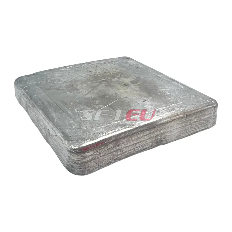Aktuell Hartblei natur 1 kg - quadratisch - 9 x 9 cm